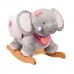 Nattou adèle, l’éléphant à bascule bébé  gris/rose Nattou    320029